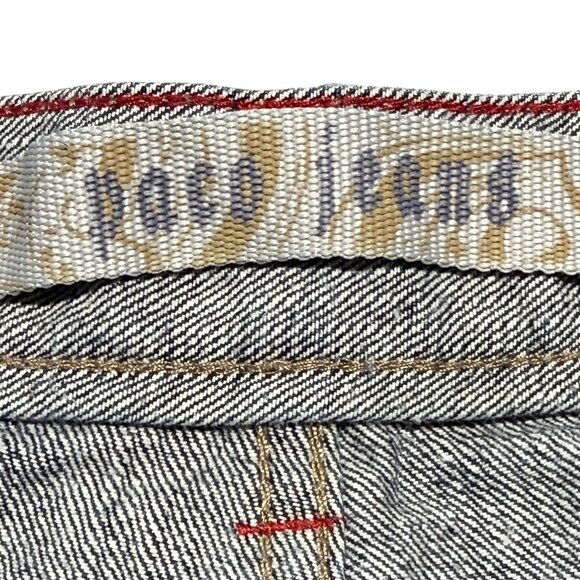 Vintage Paco Jeans Baggy Y2K  Denim Pants Embroidered Graphic Streetwear 38"x 33 - Picture 8 of 12